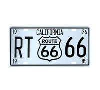 USA Vintage Metallo Latta Segni Route 66 Auto Numero Targa Placca Poster Asta