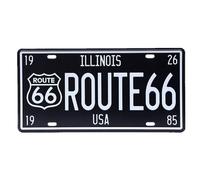 USA Vintage Metallo Latta Segni Route 66 Auto Numero Targa Placca Poster Asta