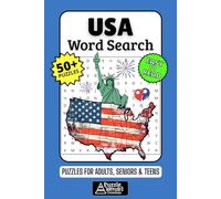 USA Word Search Puzzle Book: 50+ Fun & Easy-to-Read America Puzzles Exploring Landmarks, History & American Pride, Gift for Patriots & History Buffs, Adults, Seniors & Teens