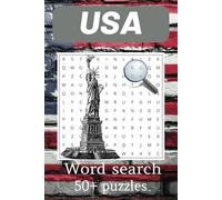 USA Word Search Puzzle Book: 50+ Fun Puzzles | 6x9 Inches, 110 Pages | Great for USA Lovers