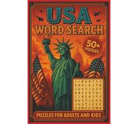 USA Word Search Puzzle Book: Over 50+ Puzzles, 110 Pages, 6x9, Easy to Read, Puzzles for Kids, Adults, and Elderly, Gift for Birthdays, Holidays, and Free Times