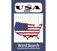 USA Word Search Puzzle Book: Travel the USA Through Exciting Word Hunts! | 110 pages, 6x9 inches | 50+ Puzzles...Great for students, travellers, or word search fans of any age