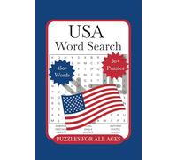 USA Word Search Puzzle Book: Word Searches with Easy to Print about USA, US States, Presidents and More | 6x9 inches, 110 pages | 50+ Puzzles - Gift for Holidays, Vacations, and Free Times