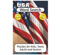 USA Word Search Puzzle Book: Word Searches with Easy to Read Print about the USA, American cities, Patriotism | 6x9 Inches | 114 Pages | 55+ Puzzles ... Vacations, to Relax and Improve Mental Focus