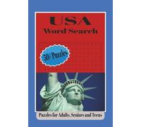 USA Word Search Puzzle Book: Word Searches with Easy to Read Print about The USA, States, Landmarks and More | 6x9 inches, 110 pages | 50+ Puzzles... Gift for Vacations, Holidays, and Relaxation.