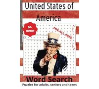 USA Word Search Puzzle Book: Word searches with easy to read print about USA, US states, and US geography and More | 6x9 inches, 110 pages | 50+ Puzzles… Gift for vacations, holidays, and free times