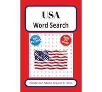 USA Word Search: Word Searches with Easy to Read Print about USA, American, United States and More 6x9 inches, 110 pages | 50+ Puzzles … Gift for Holidays, Vacations and Free Time