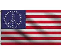 Usa World Peace Symbol United States Stars And Stripes United States Bandiera Da Esterno 90X150Cm Non Sbiadisce Facilmente Striscione Con Occhielli Bandiera Dei Pirati Per Dormitorio Soggiorno