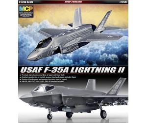 USAF F-35A Lighning II Fighter Plastic Kit 1:72 Model ACADEMY