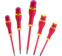 USAG 092 SH5 - Serie di 5 cacciaviti isolati per viti con intaglio e per viti con impronta a croce PHILLIPS® 00920100