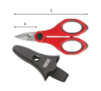 USAG 207 D Forbice Professionale Elettricista Lama Acciaio Inox Asole Maggiorate