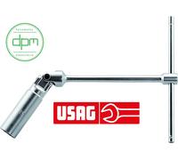 USAG 278 N CHIAVE A T SNODATE PER CANDELE CON GUARNIZIONE TENUTA IN GOMMA 19 mm