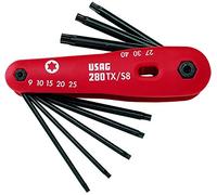 15220581 Serie di 8 chiavi maschio per viti con impronta Torx - Usag 280 TX/S8 U