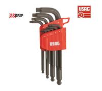 USAG 280 X/S9 SET 9 CHIAVI MASCHIO CON PROFILO ESAGONALE SPECIALE X GRIP