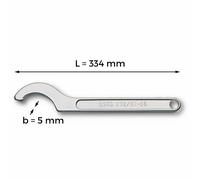 USAG 282 - Chiave a settore con nasello quadro 120-130 mm