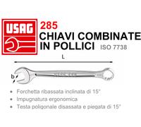 USAG 285 CHIAVE COMBINATA POLIGONALE IN POLLICI CHIAVI COMBINATE FISSA STELLA