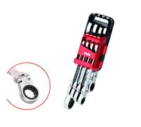 USAG 285 KF/DS8 Serie 8 chiavi a cricchetto snodate cromate al cromo vanadio