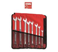 USAG 285 X/B8 SERIE 8 CHIAVI COMBINATE PROFILI SPECIALI ESAGONI NUOVI E ROVINATI