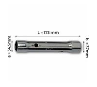 USAG 288 N - Chiave a tubo doppia leggera 24x26 mm