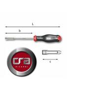 USAG 299 GIRAVITE LUNGO CACCIAVITE ESAGONALE CON IMPUGNATURA CHIAVE A BUSSOLA