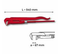 USAG 305 N - Giratubi Svedese da 2'' con ganasce a 90° diritte