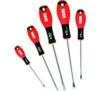 USAG 322 SH5 Set 5 Giraviti Cacciaviti a Taglio e Croce PHILLIPS Professionali