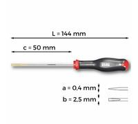 USAG 324 D - Giravite per viti con intaglio 0,4x2,5x50 mm