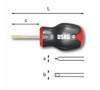USAG 324 N - Giravite Corto per viti con intaglio 0,8x4x35 mm