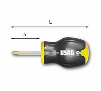 USAG 324 NPH - Giravite Corto impronta a croce PHILLIPS 1x35