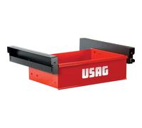 USAG 506 U130 CASSETTO IN METALLO CON GUIDE E SERRATURA PER BANCHI 506 A ROSSO