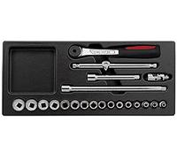 USAG 519/613BEA - Assortimento con cricchetto e bussole (21 pz) 05190747