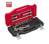 Usag 601 1/2 JS22 set kit chiavi a bussola bussolotti esagonali con cricchetto