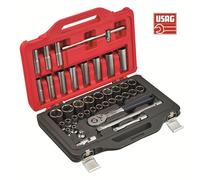 Usag 601 1/2 JS41 cassetta con chiave a cricchetto bussole esagonali ed inser...