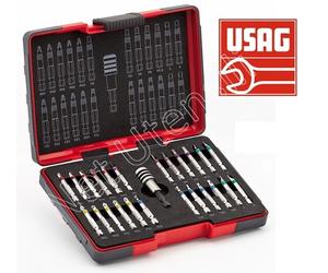 USAG 664 S25 SERIE KIT INSERTI BIT LUNGHI ESAGONALI TORX A CROCE PH PZ E TAGLIO