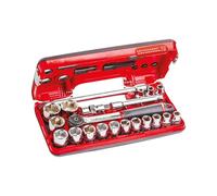 USAG Assortimento in cassetta bimateriale con bussole esagonali X-Grip (21 pz) Usag