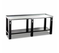 USAG / Banco da lavoro, piano in ACCIAIO NO Cassetti, SMONTATO cod.506 TA 2000