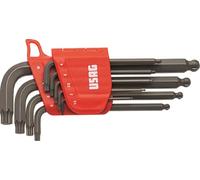 USAG: SET DI 9 CHIAVI a brugola PROFILO SPECIALE X-GRIP -MISURE da mm.1,5 a 10