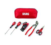 USAG U00070053 Astuccio con assortimento Utensili, Rosso