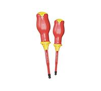USAG U00910125 Serie giraviti Slim isolati 1000V con Impronta combinata Phillips, Rosso