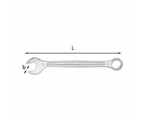 Usag U02850705 Chiavi Combinate Bocca Poligonale 10mm Lunghezza 145mm
