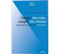 Usages des mots, usages des choses (Tascabile)
