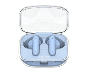 USAMS BEseries - Bluetooth, microfono integrato, ANC, 10 ore, Android e iOS AURICOLARI WIRELESS, Blu