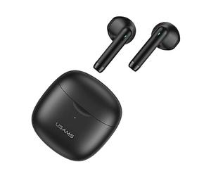 USAMS BHUIA01 - Bluetooth 5.0, microfono integrato, 4 h, iOS Android AURICOLARI WIRELESS, Nero