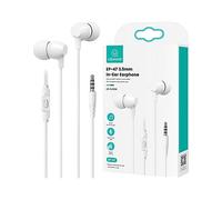 USAMS Cuffie Usams Douche Ep-47 3,5 Mm Per Telefoni Android E Ios 1,2 M Cablati Smartphone, Bianco