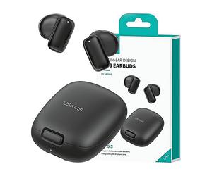 USAMS ID25 TWS Bluetooth 5.3, ANC, microfono integrato AURICOLARI WIRELESS, Nero