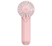 Usams, Mini Ventilatore Tascabile USB Ricaricabile a 3 Velocità, Rosa