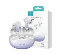 USAMS X-don Series TWS Bluetooth 5.3 ENC, microfono integrato, smartphone AURICOLARI WIRELESS, Viola