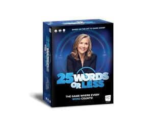 USAopoly 25 Words or Less | Fast-Paced Word Game | Friends & Family Board Game | Based on Popular TV Game Show with Meredith Vieira | The Game Where Every Word Counts