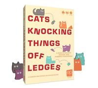 USAopoly | Cats Knocking Things Off Ledges | Gioco Da Tavolo Di Destrezza, Gioco Autonomo Con Torre In Legno, Gatti E Giocattoli | 2-4 Giocatori | 15+ Minuti