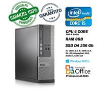 USATO - PC Desk Dell i5 3,6 GHz, SSD 256Gb, 8GB, Win10 Pro, Office Pro 2021